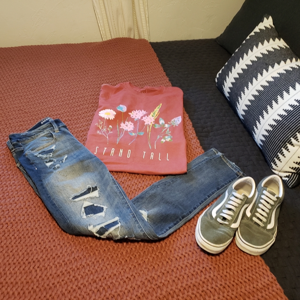 Patched AEO Skinny Jeans